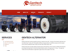Tablet Screenshot of gentechalternator.com